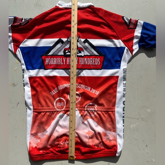 Men’s Voler Jersey Multicolor Short Sleeve Cycling M 3/4 Zip Pocket Racing Road - Picture 13 of 15